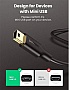 ���� ������ USB 2.0 AM to Mini 5P 3.0m 2A PVC black Ugreen (UGR-10386)