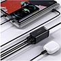�������� ������� Baseus 2xUSB-C 65W + 2xUSB GaN + cable USB-C to USB-C 100W 1.0m black (CCGP040101)