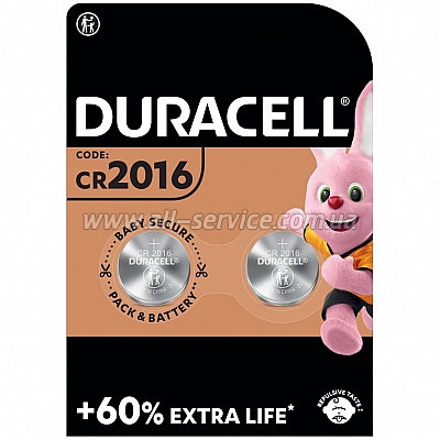  Duracell CR 2016 / DL 2016 * 2 (5007667/ 5010969/ 5014810)
