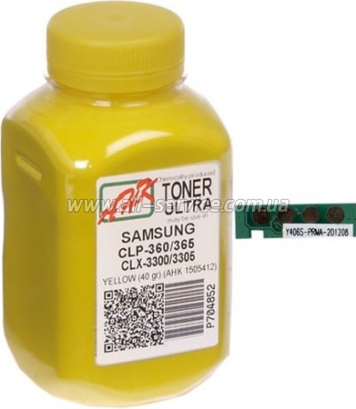 Тонер + чип АНК Samsung CLP-360/ 365/ CLX 3300/ 3305 Yellow бутль 40г (1505416) Тонер + чип АНК Samsung CLP-360/ 365/ CLX 3300/ 3305 Yellow бутль 40г (1505416)