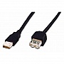  ASSMANN USB 2.0 AM/AF 5.0m, black (AK-300202-050-S)