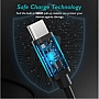 ���� ������ USB 2.0 AM to USB-C 3.0m 18W PVC black Choetech (AC0004-BK)