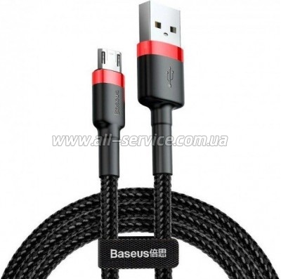���� ������ USB 2.0 AM to Micro 5P 1.0m Black-Red Baseus (514488)