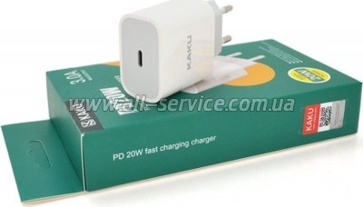 �������� ������� KAKUSIGA USB-C PD 20W white (KSC-500 HELI)