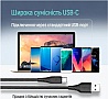 ���� ������ USB 2.0 AM to USB-C 1.0m 3A textured PVC black ColorWay (CW-CBUC094-BK)