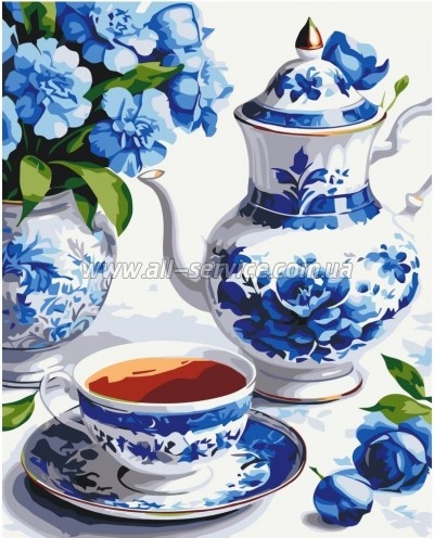 Картина по номерам ArtCraft Натюрморт у блакитних тонах 40х50 см (12040-AC) Картина по номерам ArtCraft Натюрморт у блакитних тонах 40х50 см (12040-AC)