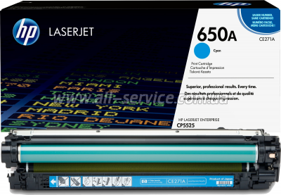 �������� ��������� HP 650A HP CLJ CP5520/ CP5525/ Enterprise M750 Cyan (CE271A)