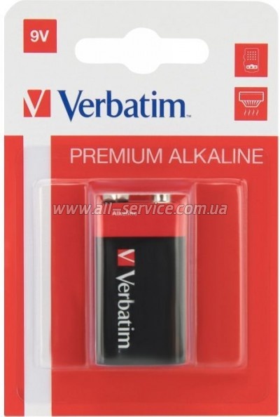  Verbatim  Alcaline 9V * 1 (49924)