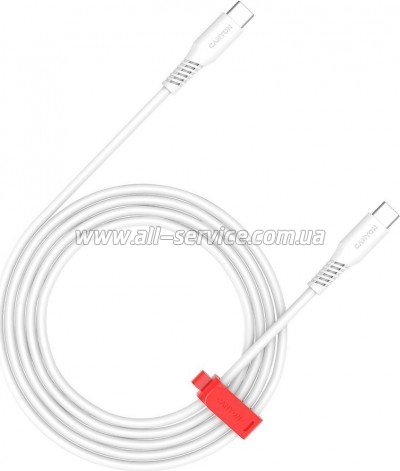 Дата кабель USB-C to USB-C 1.2m CC100SC 100W White Canyon (CNS-CC100SC12W) Дата кабель USB-C to USB-C 1.2m CC100SC 100W White Canyon (CNS-CC100SC12W)
