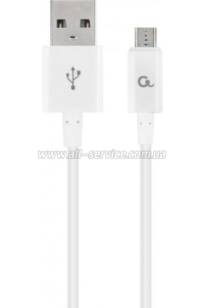 ���� ������ USB 2.0 AM to Micro 5P 1.0m Cablexpert (CC-USB2P-AMmBM-1M-W)
