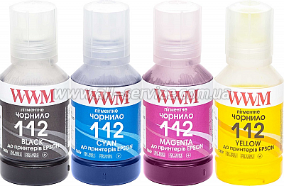   WWM Epson 112 Epson L11160/ L6490 4140 B/C/M/Y  (E112SET4P)