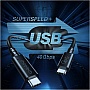 ���� ������ USB-C to USB-C 0.8m USB 4 100W 40Gbps 8K60Hz Choetech (XCC-1028)