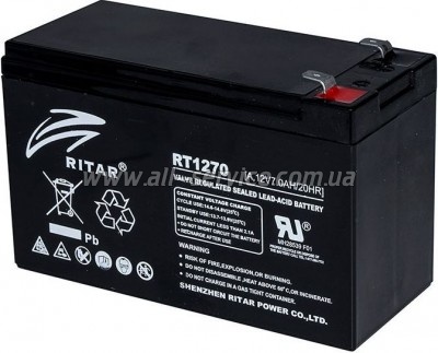   Ritar AGM RT1270B 12V-7Ah (RT1270B)
