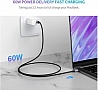 ���� ������ USB-C to USB-C 1.0m US261 3A Gray / Black Ugreen (50150)