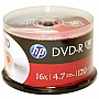  DVD HP DVD-R 4.7GB 16X 50  Spindle (69316/DME00025-3)