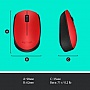  Logitech M171 Red (910-004641)