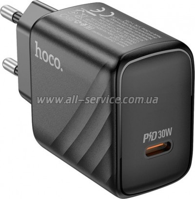 �������� ������� HOCO CS22A Value USB-C PD 30W Black (6942007609913)