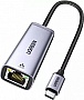 ������� USB-C to RJ45 Ethernet 1000Mbps gray Ugreen (40322)