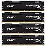  Kingston HyperX 64GB 2133MHz DDR4 CL14 DIMM 16gbx4 FURY Black (HX421C14FBK4/64)