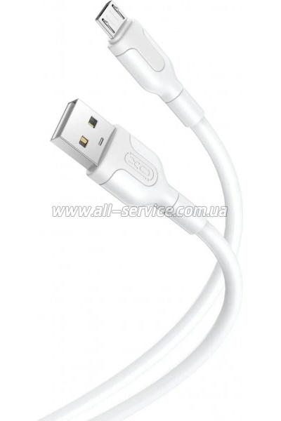 ���� ������ USB 2.0 AM to Micro 5P 1.0, 2A white XO (NB212-AM.white)