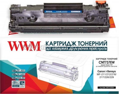  WWM Canon Canon MF211/ 232/ 247/ HP LJ M201/ 225  Canon 737/ CF283X (CNT737EW)