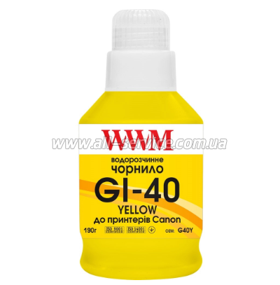  WWM GI-40 Canon GM2040/ G6040 140 Yellow (G40Y)