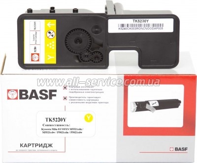 �����-�������� BASF Kyocera M5521/ P5021/ TK-5230Y ������ 1T02R9ANL0 Yellow (BASF-KT-1T02R9ANL0)
