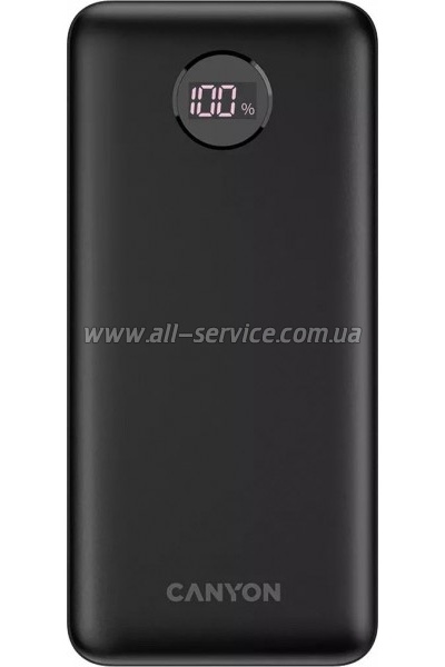 ������� ������������� Canyon PB-2002 20000mAh, PD/ 20W Black (CNE-CPB2002B)