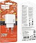 �������� ������� HOCO CS55A 1xUSB-C PD30W + 1xUSB QC3.0 white (6942007631549)