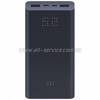   Xiaomi ZMi Power Bank Aura Type-C 20000 mAh 27W PD Black (QB822)