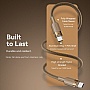 ���� ������ USB-C to USB-C 1.0m 3A aluminum gold Vention (TRDJF)