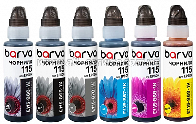   Barva Epson 115 Epson L8160 / L8180 OneKey 6x100  BK/PB/C/M/Y/GY (E115-1K-MP)