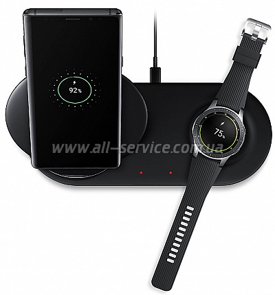   Samsung Duo Wireless Charger Multi Black (EP-N6100TBRGRU)