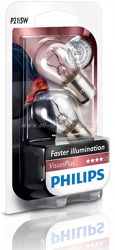    Philips P21/5W VisionPlus (12499VPB2)