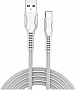 ���� ������ USB 2.0 AM to USB-C 1.0m line-drawing white ColorWay (CW-CBUC029-WH)