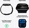 - Apple Watch Series 10 GPS 46mm Silver Aluminium Case with Denim Sport Band - S/M (MWWL3QH/A)
