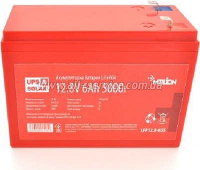  LiFePo4 Merlion 12.8V 6AH (LFP12.8-6US)