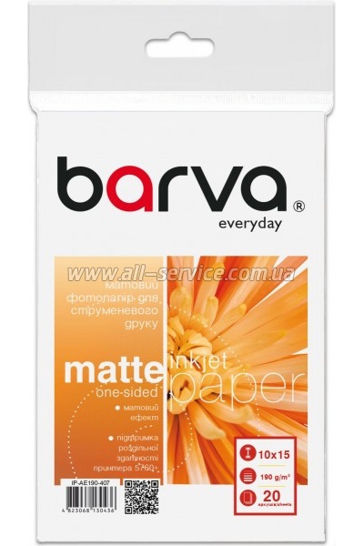 ���������� Barva Everyday Matte 190�/� 10x15 20� (IP-AE190-407)