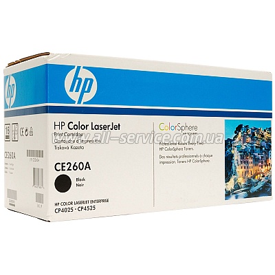  HP CLJ Enterprise CP4025dn/ 4025n/ 4525dn/ 4525n/ 4525xh black (CE260A)