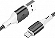 ���� ������ USB 2.0 AM to Micro 5P 1.0m 2.4A silicone BX79 white BOROFONE (6974443384772)