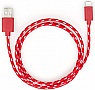 ���� ������ USB 2.0 AM to Lightning 2color nylon 1m red Vinga (VCPDCLNB31R)
