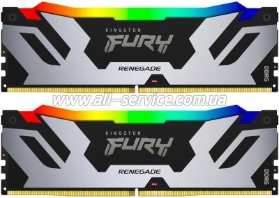     DDR5 96GB (2x48GB) 6000 MHz Renegade RGB XMP Kingston Fury (ex.HyperX) (KF560C32RSAK2-96)
