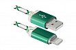  DEFENDER ACH03-03LT USB(AM)-Lightning GreenLED backlight 1m (87553)
