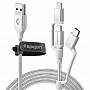  Spigen Essential C10i3 Silver USB-C+Micro-B 5-pin+USB Lightning - USB 2.0 (000CB23017)