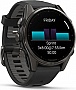 - Garmin fenix 8 43mm, AMOLED, Saph, CrbnGry Ti/Blk, Blk/PebblGryBnd, (010-02903-21)