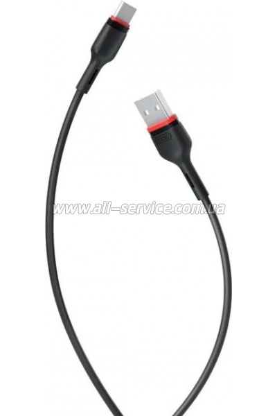 ���� ������ USB 2.0 AM to USB-C 1.0m 2.4A NB-P171 black XO (6920680873685)