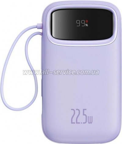 ������� ������������� Baseus Qpow2 20000mAh PD 22.5W Purple (P10055002513-00)