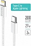 ���� ������ USB-C to Lightning 2.0m PD 27W braided gray ColorWay (CW-CBPDCL068-GR)
