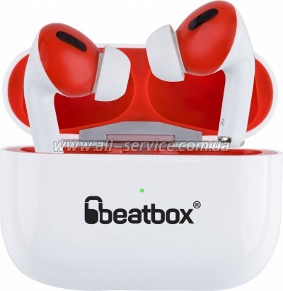 �������� BeatBox PODS PRO 1 Wireless Charging White-Red (bbppro1wcwr)