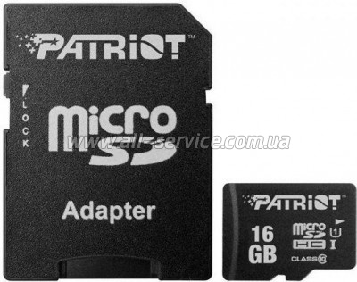   Patriot 16GB microSD class10 UHS-I (PSF16GMCSDHC10)